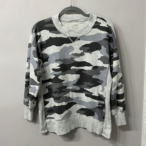 Aerie Oversized Camo Crewneck